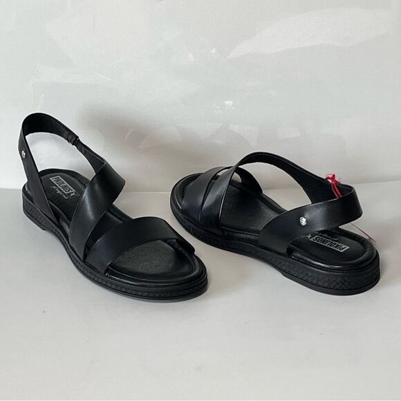 Pikolinos Moraira Leather Slip-On Cross-Strap Sandals - Picture 3 of 7